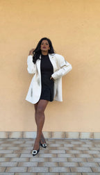 Giacca Over con Dettagli Swarovski