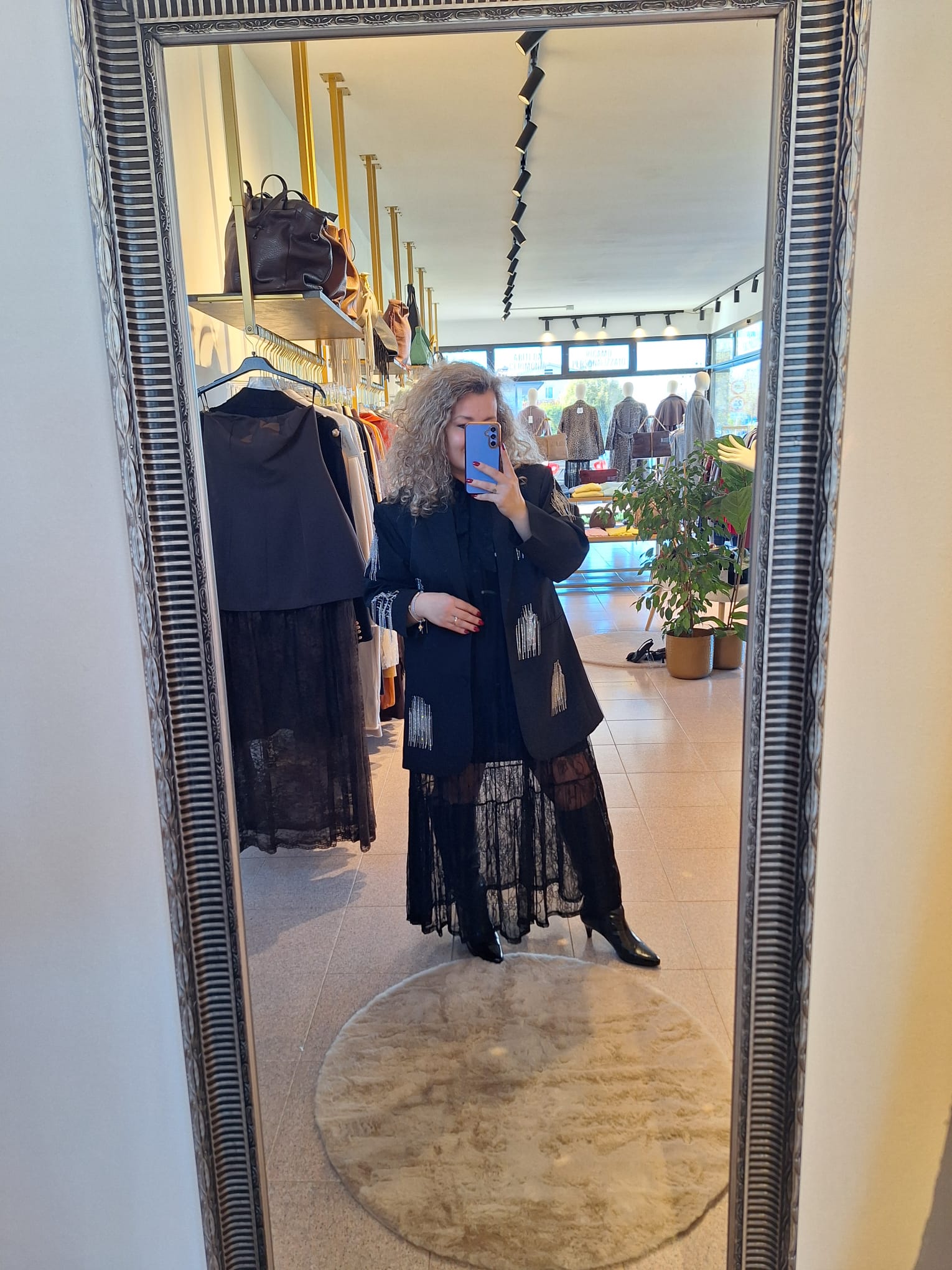 Giacca Over con Dettagli Swarovski